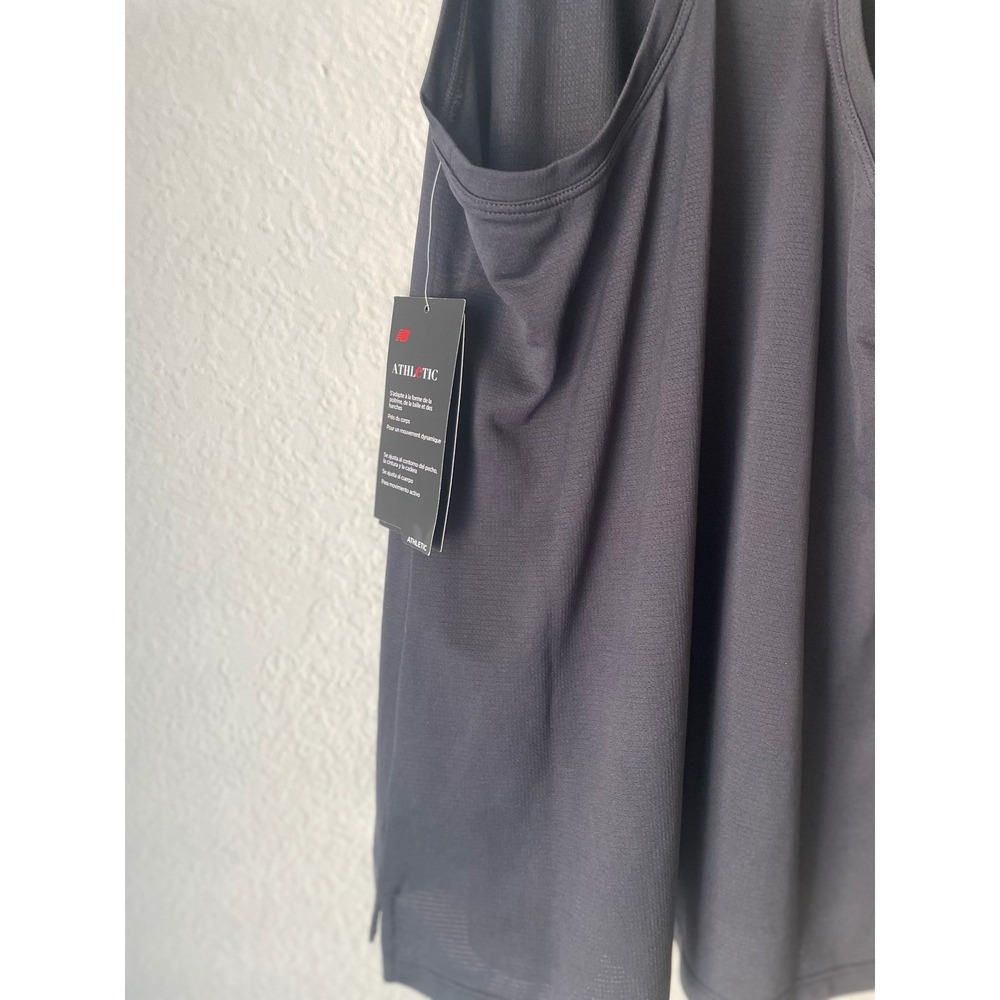 New Balance Womens Racerback Tank Top NB Dry Black Streetwear Casual Small NWT - Picture 4 of 6